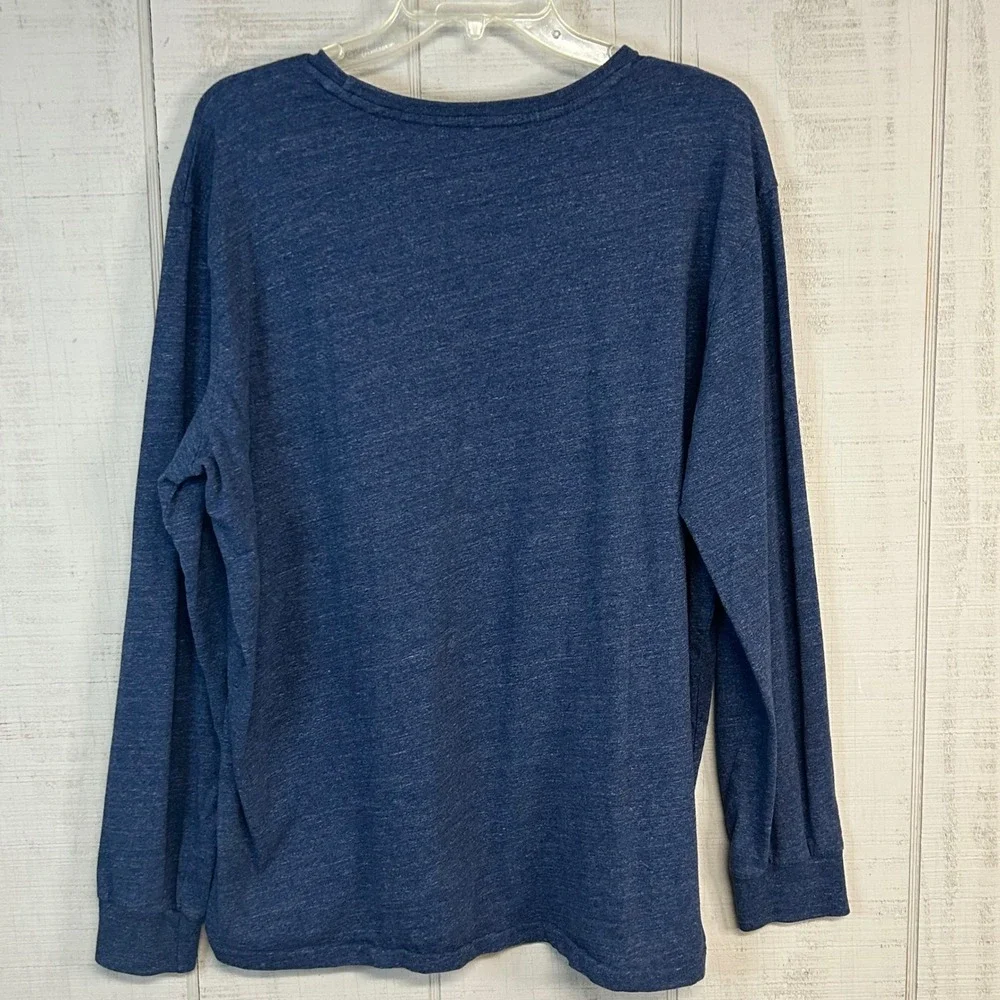 Polo Ralph Lauren Mens Crew Neck T Shirt XL Long Sleeve Pony Cotton Blue‎ Layers